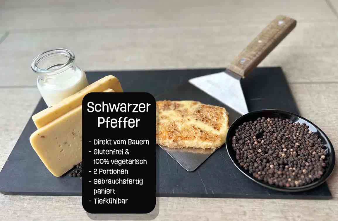 Kosi - Pfannengrillkäse Schwarzer Pfeffer